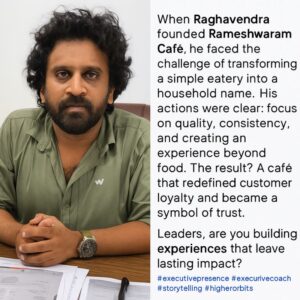 Raghavendra Rao Demonstrated Executive Presence & Storytelling Skills of Leaders by Executive Presence Coach Anand Munshi