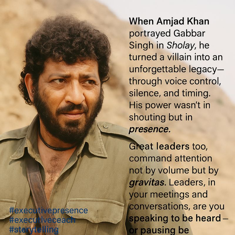Amjad Khan Demonstrated Executive Presence & Storytelling Skills of Leaders by Executive Presence Coach Anand Munshi