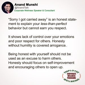 Got Carried Away - Corporate Wellbeing Quotes by Motivational Speaker Anand Munshi