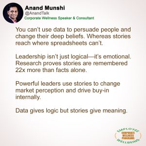 Spreadsheets vs Storytelling by Executive Presence Coach & Storytelling Trainer Anand Munshi