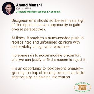 How to Handle Disagreements by Life Coach in India - Anand Munshi